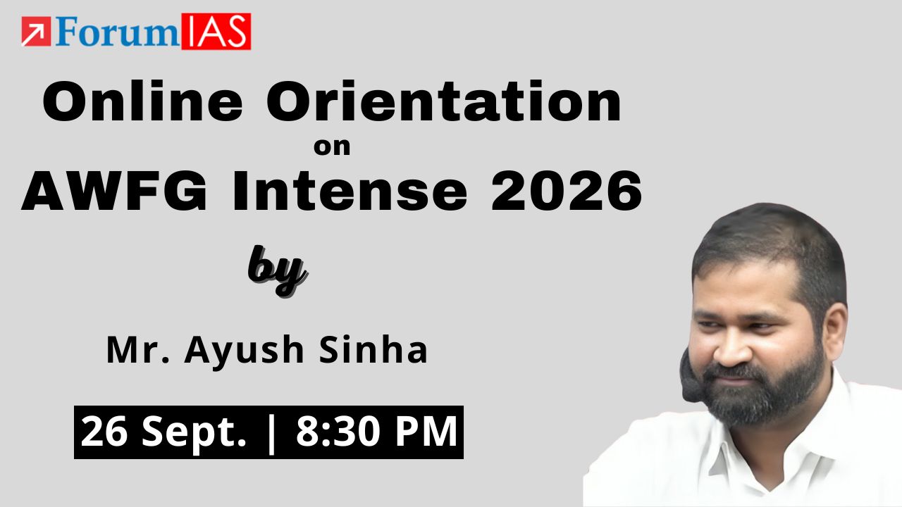 Open Orientation on AWFG Intense 2026 by Mr.Ayush Sinha 